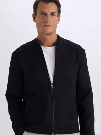 کاپشن مردانه مشکی دفکتو