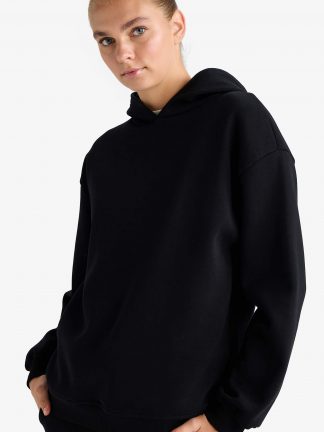 هودی زنانه مشکی دفکتو