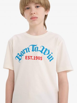 تی شرت پسرانه سفید دفکتو