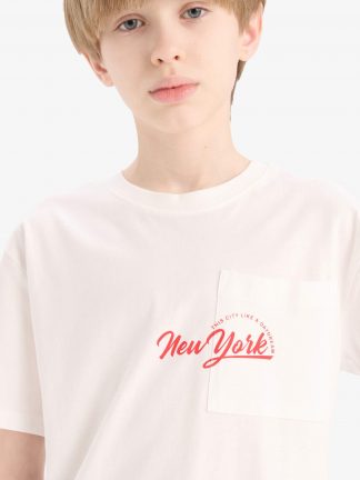 تی شرت پسرانه سفید دفکتو