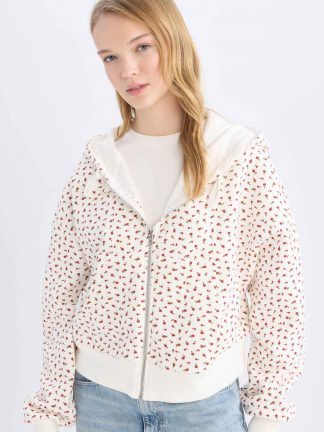 هودی زنانه سفید دفکتو