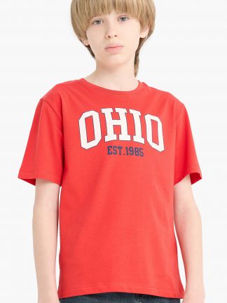 تی شرت پسرانه قرمز دفکتو