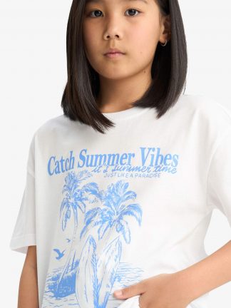 تی شرت دخترانه سفید دفکتو