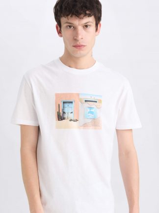 تی شرت مردانه سفید دفکتو