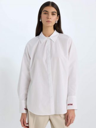 شومیز زنانه سفید دفکتو