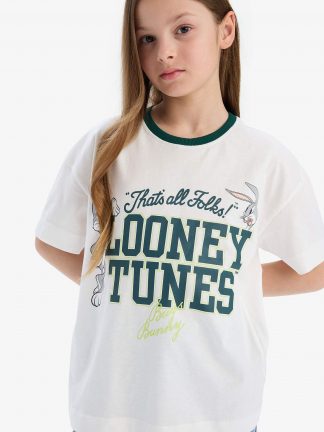 تی شرت دخترانه بژ دفکتو