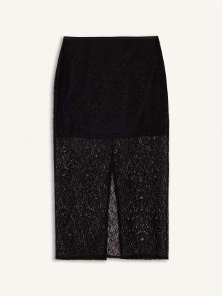 دامن میدی زنانه مشکی دفکتو