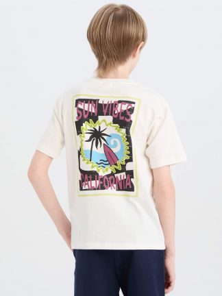 تی شرت پسرانه سفید دفکتو