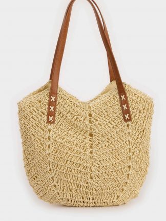 کیف دوشی زنانه بژ دفکتو