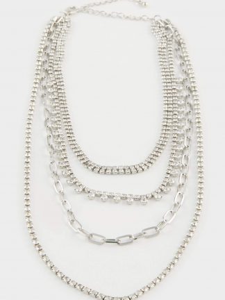 گردنبند زنانه نقره ای دفکتو