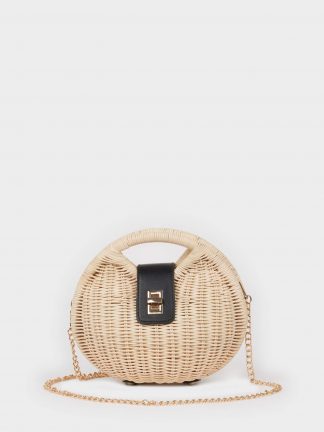 کیف دوشی زنانه بژ دفکتو