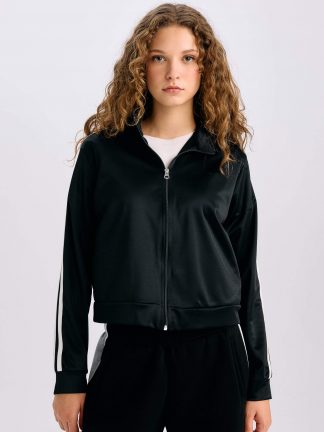 سویشرت زنانه مشکی دفکتو