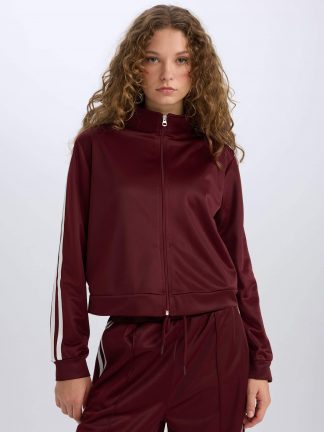 سویشرت زنانه زرشکی دفکتو