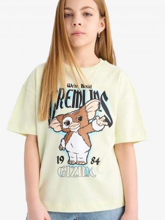 تی شرت دخترانه نعنایی دفکتو