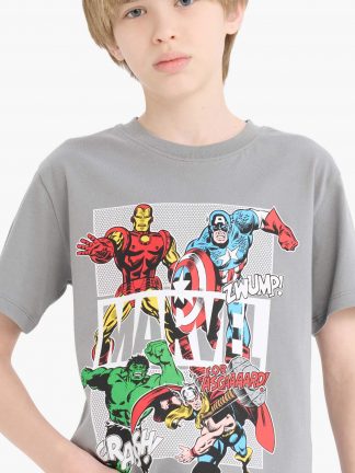 تی شرت پسرانه خاکستری دفکتو