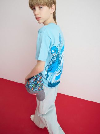 تی شرت پسرانه آبی دفکتو