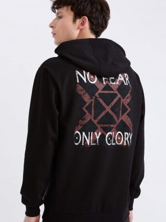 هودی مردانه مشکی دفکتو