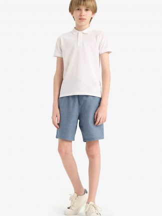 شلوارک پسرانه آبی دفکتو