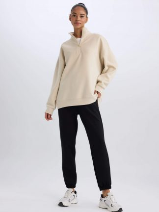 شلوار راحتی زنانه مشکی دفکتو