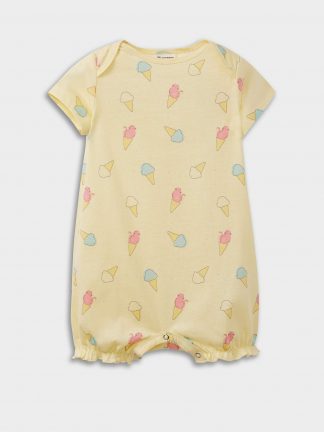 لباس نوزاد دختر زرد روشن دفکتو