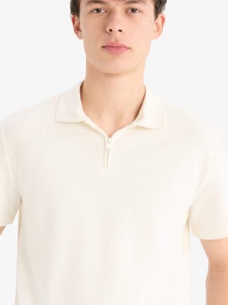 پولوشرت مردانه بژ دفکتو