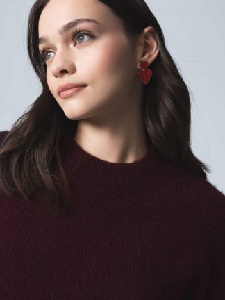 گوشواره زنانه قرمز دفکتو