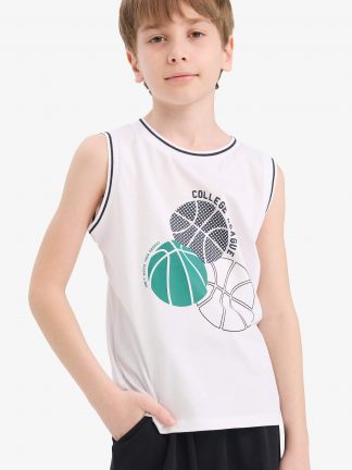 تاپ پسرانه سفید دفکتو