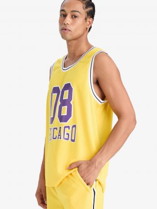 تاپ مردانه زرد دفکتو