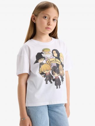 تی شرت دخترانه سفید دفکتو