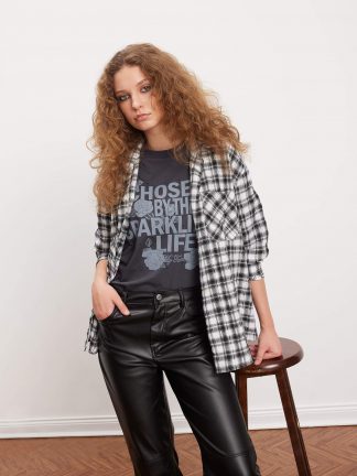 شومیز زنانه مشکی دفکتو