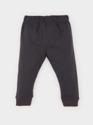 شلوار راحتی نوزاد پسر خاکستری تیره دفکتو