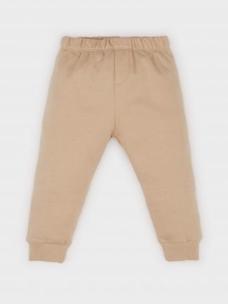 شلوار راحتی نوزاد پسر بژ دفکتو