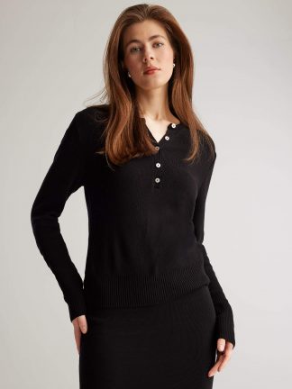 پلیور زنانه مشکی دفکتو