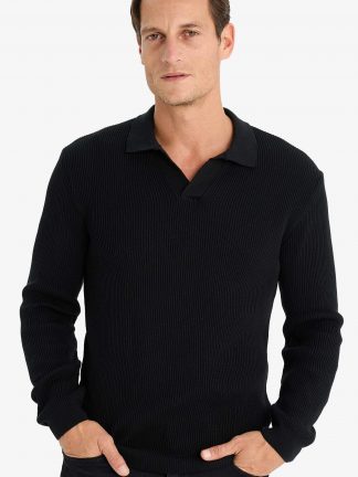 پلیور مردانه مشکی دفکتو