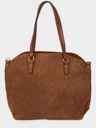 کیف دوشی زنانه قهوه ای دفکتو