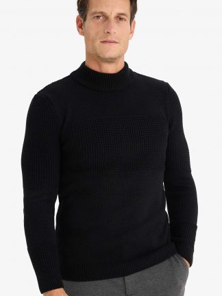 پلیور مردانه مشکی دفکتو