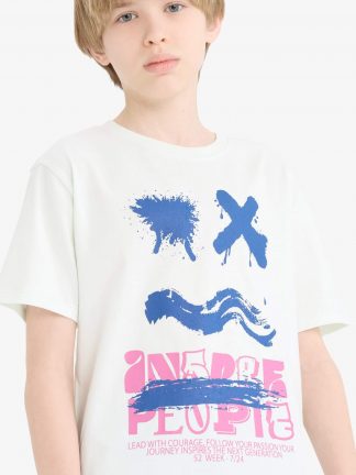 تی شرت پسرانه نعنایی دفکتو