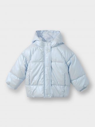 کاپشن نوزاد دختر آبی روشن دفکتو