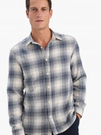 پیراهن مردانه آبی نفتی روشن (فرعی) (مادر: آبی نفتی) دفکتو