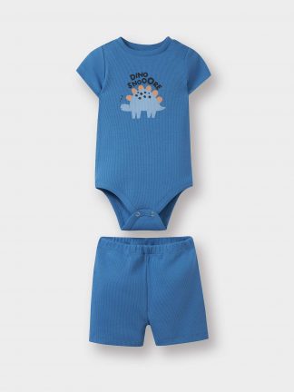 لباس نوزاد پسر آبی دفکتو