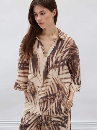 بلوز زنانه بژ دفکتو