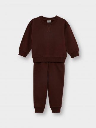 ست لباس نوزاد پسر قهوه ای دفکتو