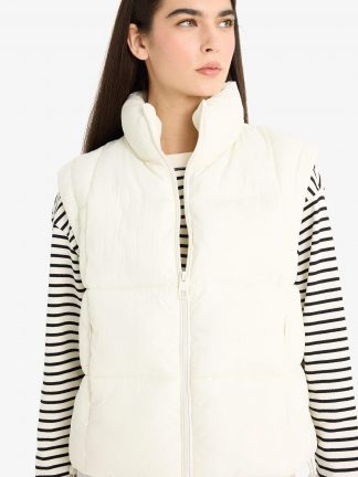 جلیقه زنانه بژ دفکتو