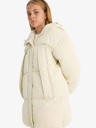 کاپشن دخترانه بژ دفکتو