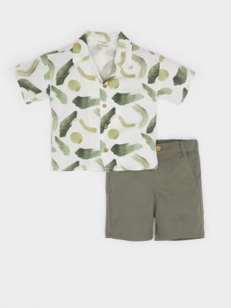 ست لباس نوزادی پسرانه سفید دفکتو