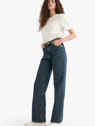 شلوار جین وایدلگ زنانه دفکتو