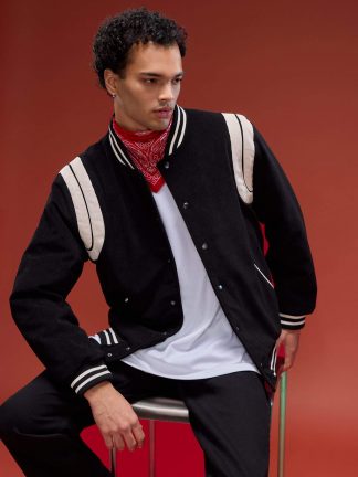 کاپشن مردانه مشکی دفکتو