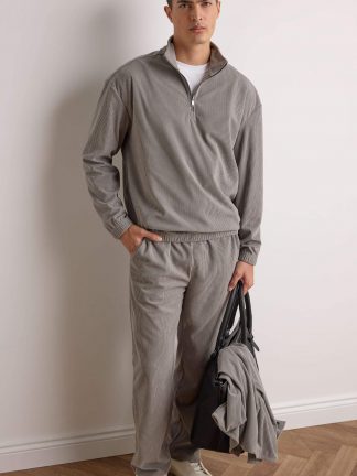 سویشرت مردانه خاکستری روشن دفکتو