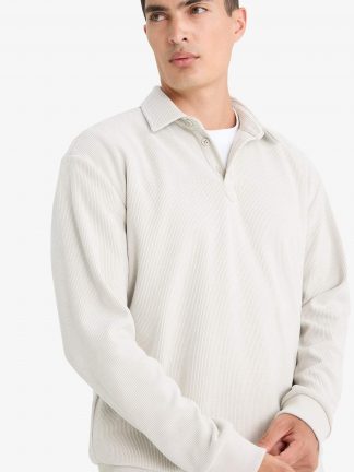 سویشرت مردانه بژ دفکتو