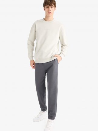 شلوار راحتی مردانه خاکستری تیره دفکتو